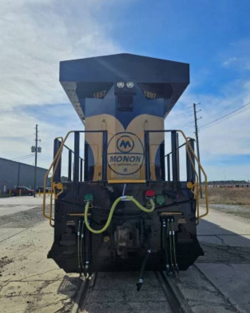 Monon Heritage Locomotive Emerges From CSX Paint Shop Trains