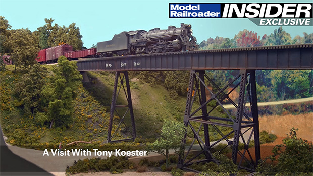 A scene on Tony Koester's HO scale Nickel Plate Railroad