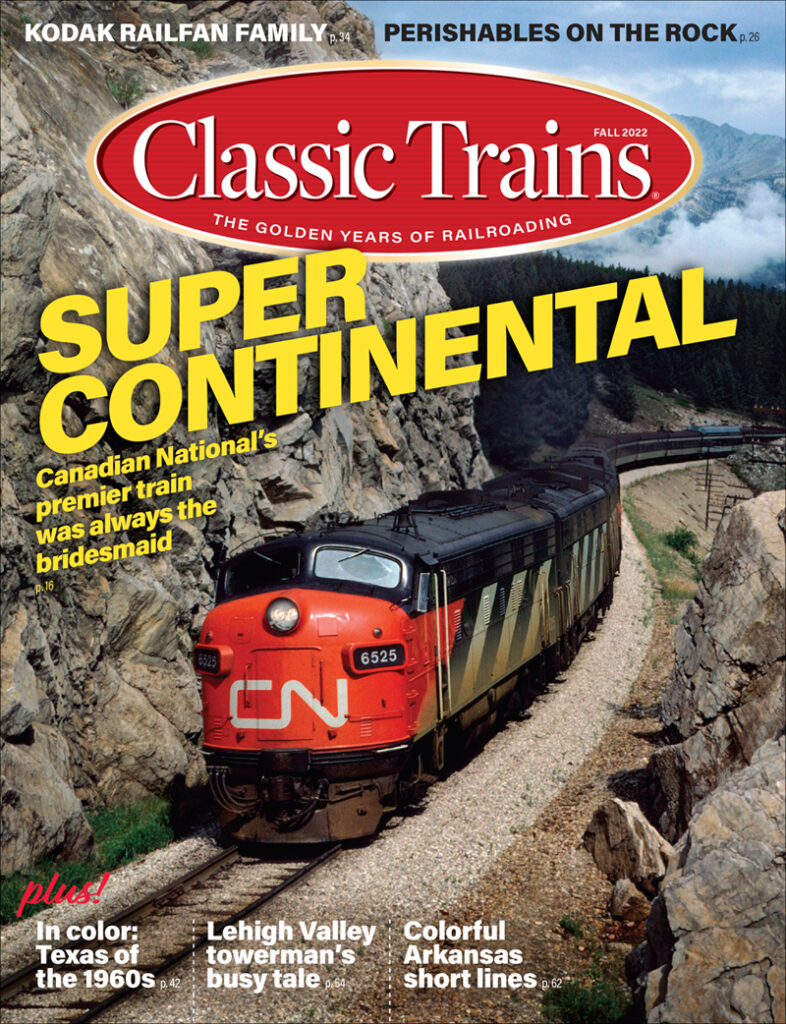 Classic Trains Fall 2022 issue cover