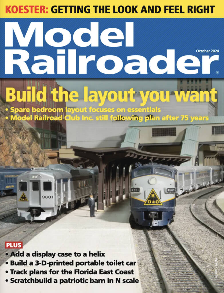 The October cover of Model Railroader magazine