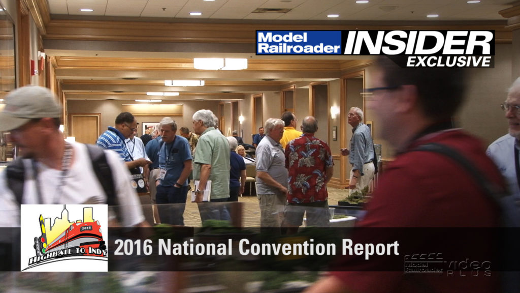 crowds at a model train convention