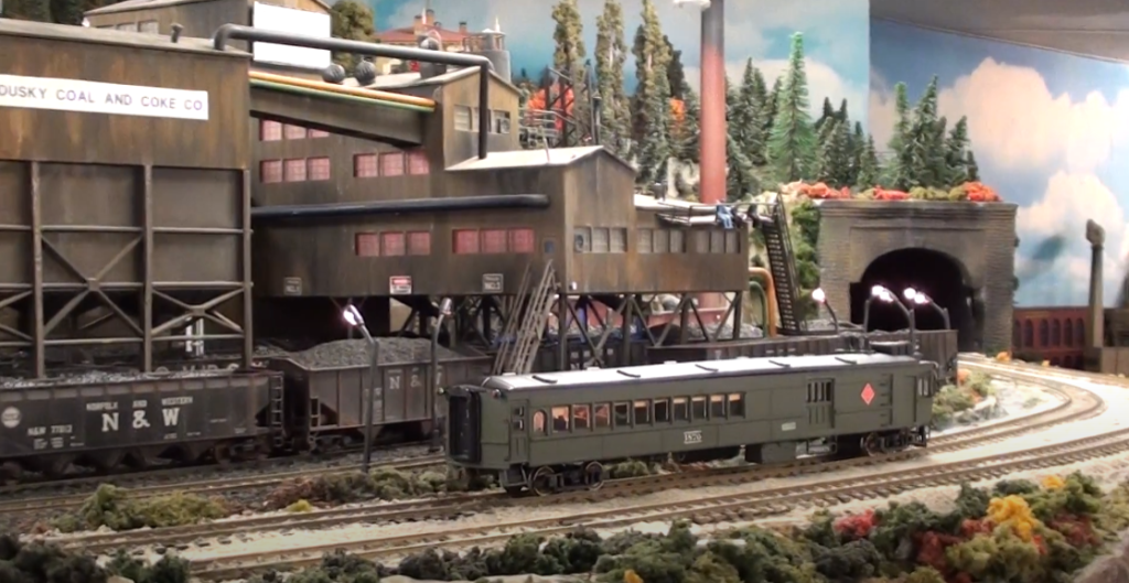 Model of doodlebug locomotive