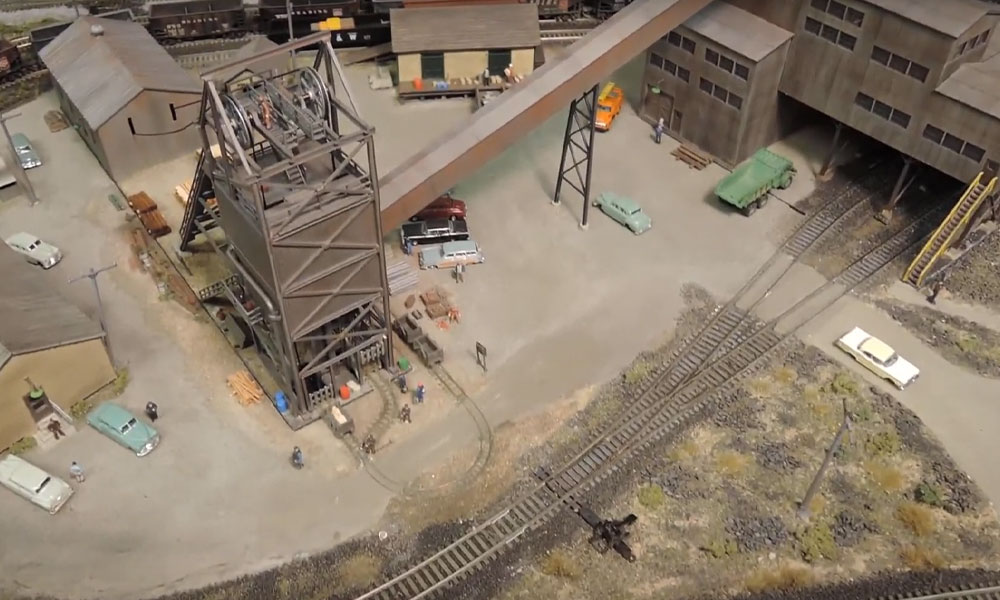 Scene on N scale layout