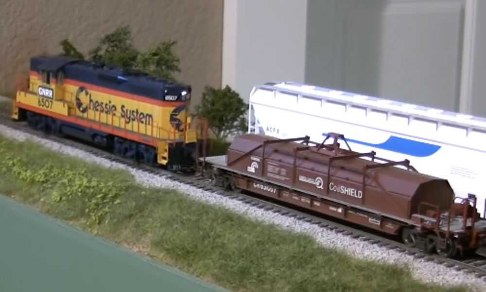Scene on a model railroad