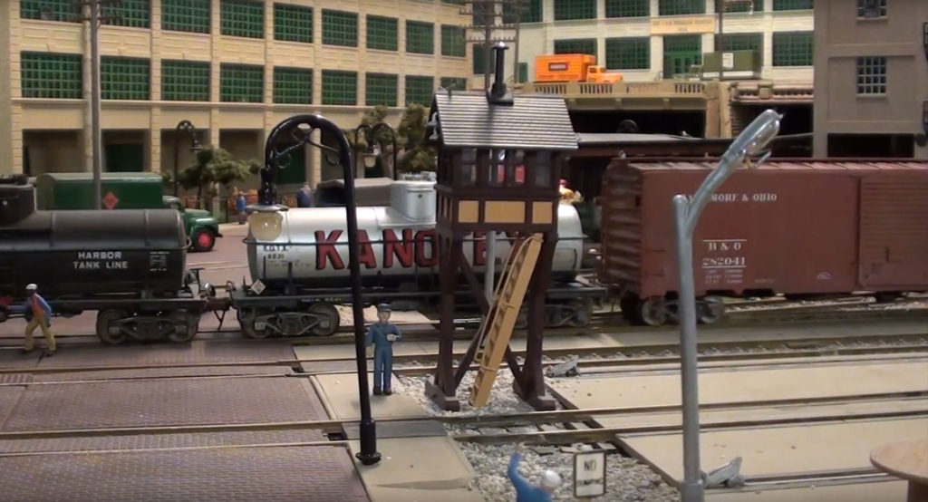 Switching a model locomotive