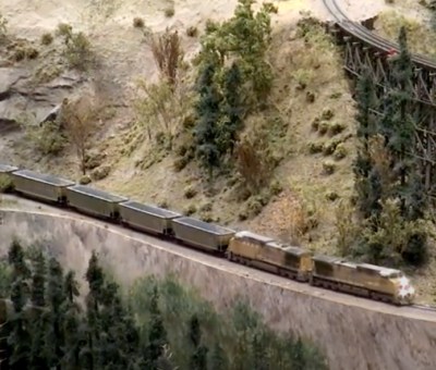 283-car Union Pacific Coal Train at the Colorado Model Railroad Museum