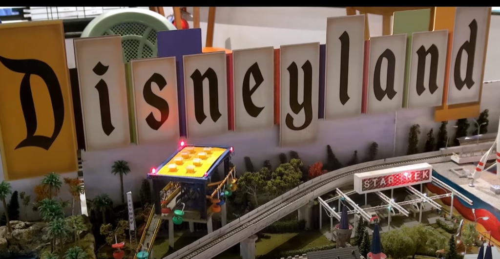 Model of Disneyland sign