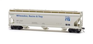 Kalmbach Hobby Store HO scale Milwaukee, Racine & Troy American Car & Foundry 4,600-cubic-foot-capacity Center Flow covered hopper