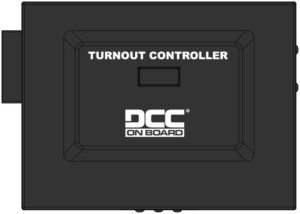 Bachmann Trains Digital Command Control control box with turnout decoder. Pre-production artwork shown.