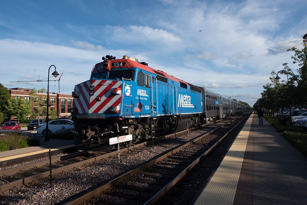 a blue metra diesel engine