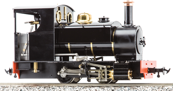 a garden scaled steam engine