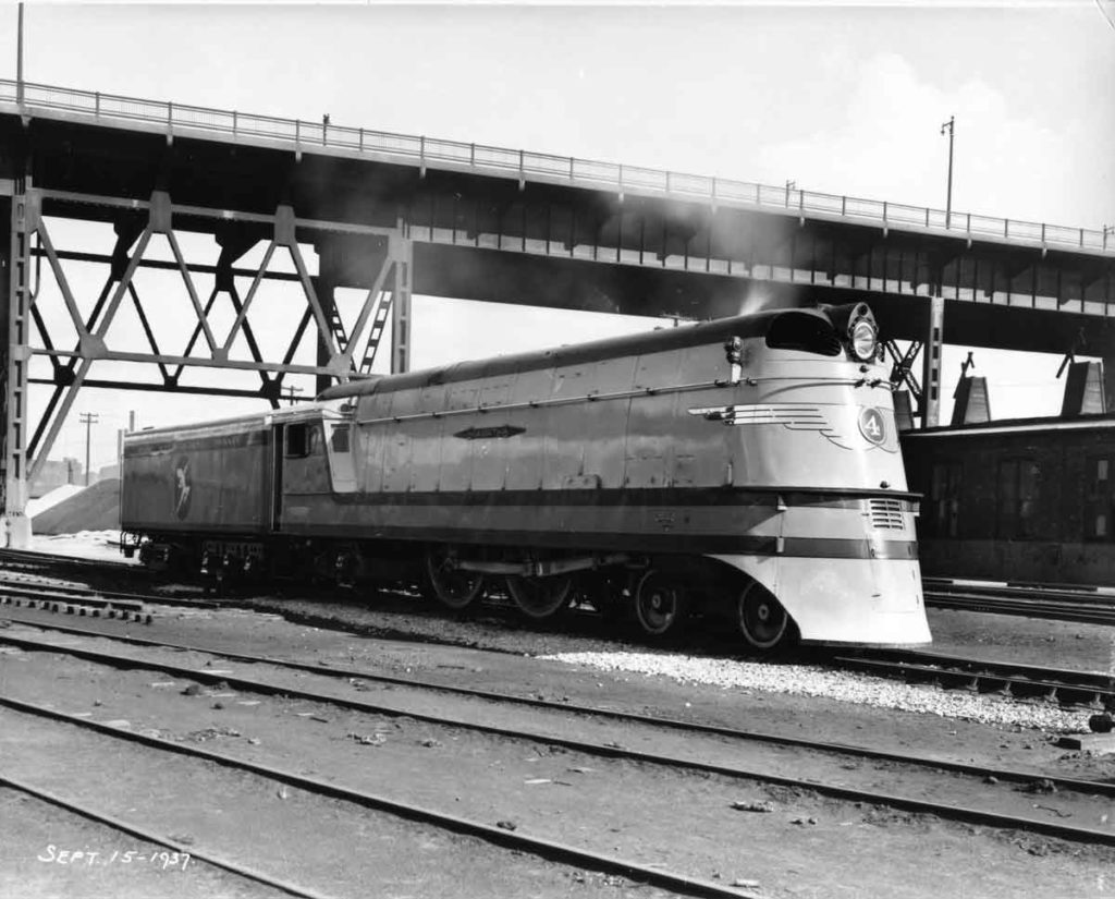 Milwaukee Road Class A 4-4-2 at West Milwaukee Shops