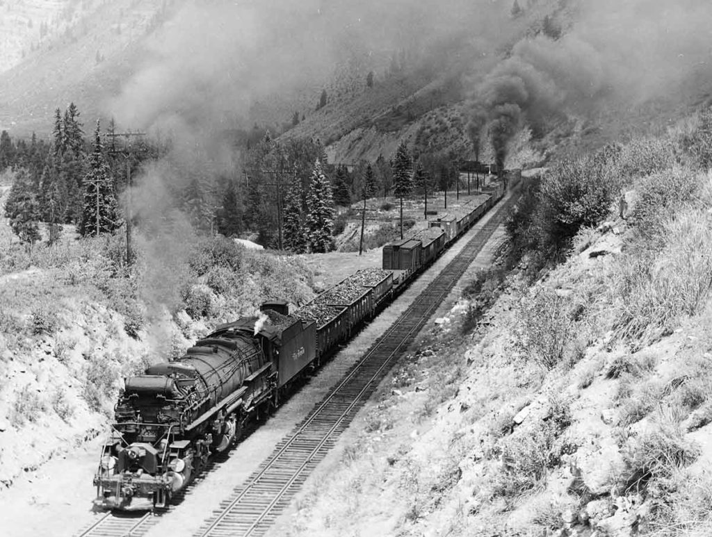 Denver and Rio Grande Western Railroad 2-8-8-2s at Tennessee Pass