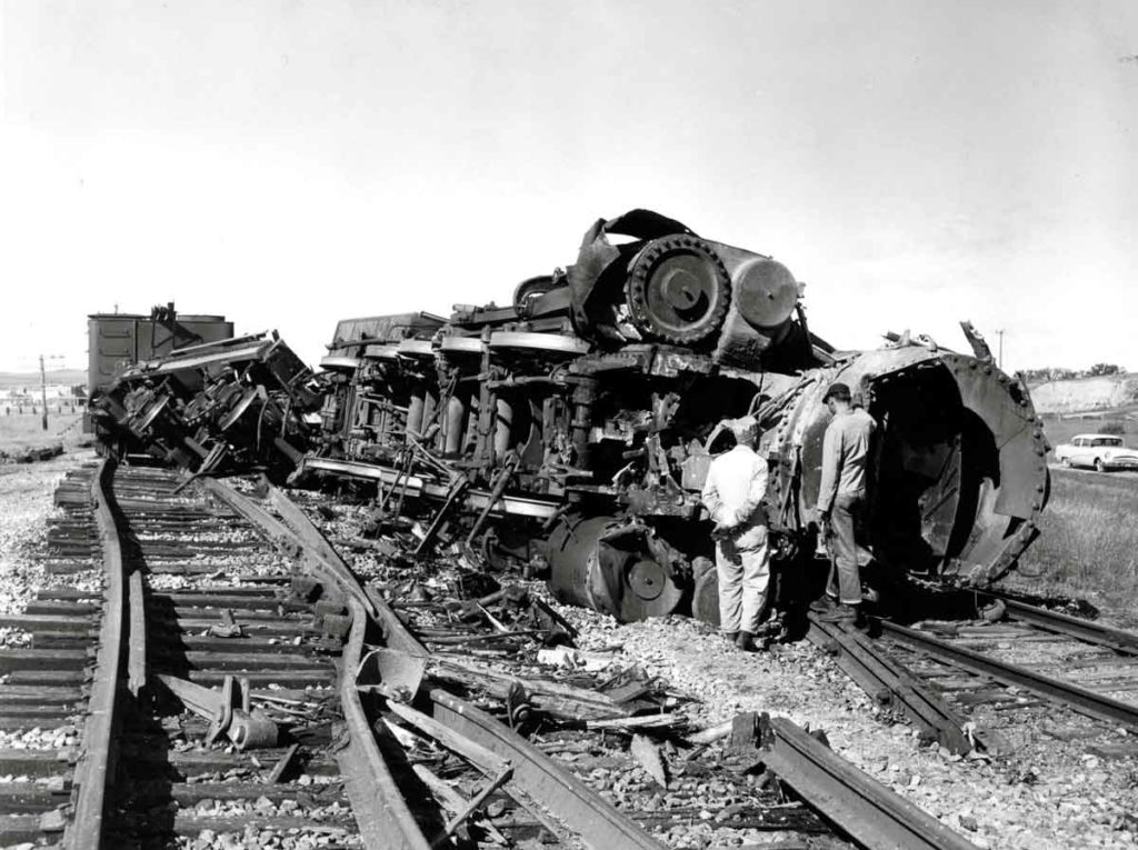 Northern Pacific Railway 2-8-2 crash in Montana