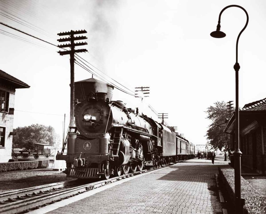Baltimore and Ohio Railroad Cincinnatian in Deshler, Ohio