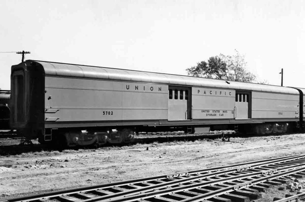 Union Pacific Railroad mail storage car