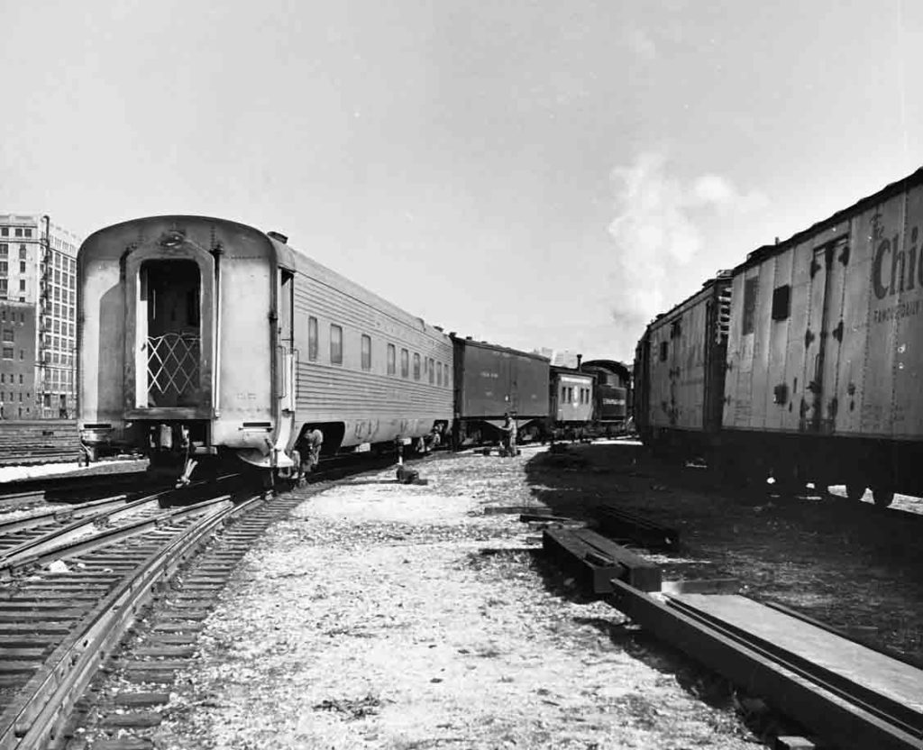 Chesapeake and Ohio Railroad 0-8-0 moving Surprise Valley sleeper car