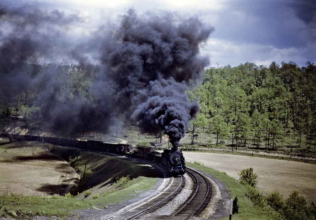 Western Maryland Railway 2-10-0 at Helmstetter's Curve