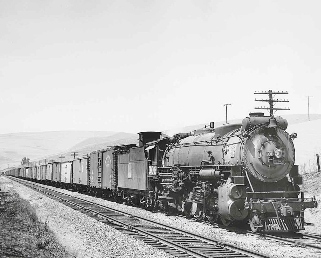 Western Pacific Railroad Mikado 308 in Altamont, California