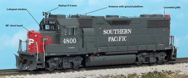 Athearn Trains HO scale Gp38-2 diesel locomotive