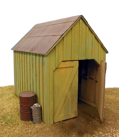 B.T.S. O scale Camp Reynolds tank shed