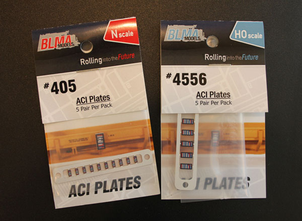 BLMA Models HO scale Automatic Car Identification-ACI-plates
