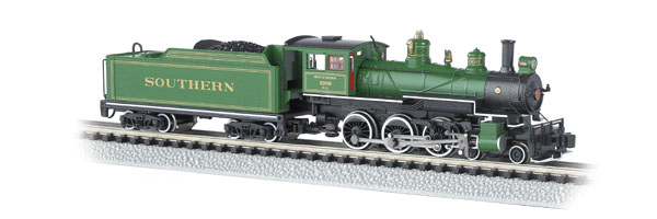 Bachmann N scale Baldwin 4-6-0 steam locomotive
