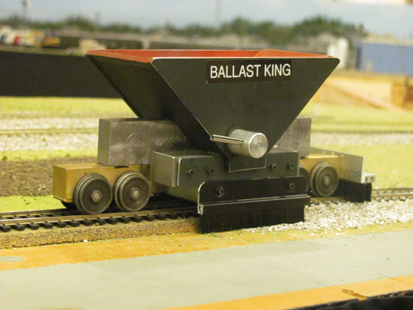 Ballast King HO scale ballast spreader