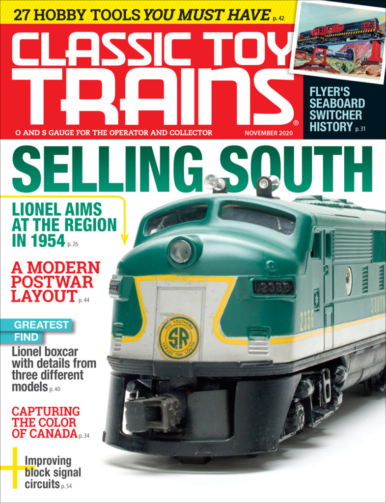 Classic Toy Trains November 2020 issue cover