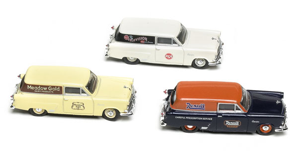 Classic Metal Works HO scale 1953 Ford Sedan courier cars