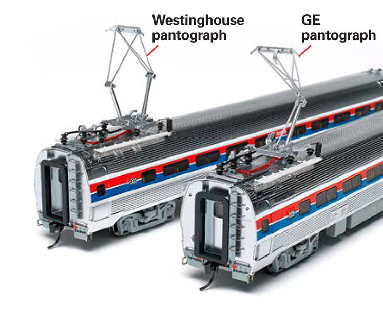 Walthers HO Metroliner electric passenger train