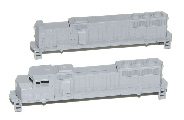 Fox Valley Models N scale Electro-Motive Division GP60M and GP60B diesel locomotives. pre-production models shown