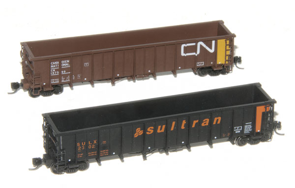 HO scale Canadian 4000cubicfootcapacity coal gondola by North American Railcar Corp distributed by Pacific Western Rail Systems Also available in N scale
