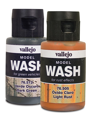 Model Wash. Produced by Acrylicos Vallejo, distributed by Stevens International.