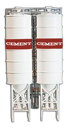 Model Power HO scale industrial silos