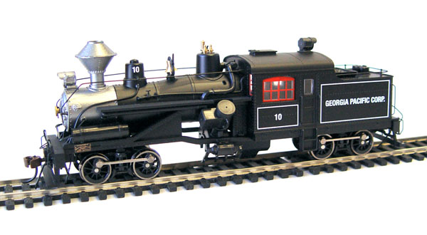 HO scale Two- and three-truck Heisler geared steam locomotives. Made by Rivarossi, available from Hornby America Inc. Pre-production samples shown.