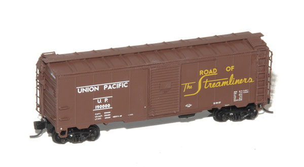 Prototype N Scale Models by George Hollwedel Union Pacific class B-50-27 40-foot boxcar