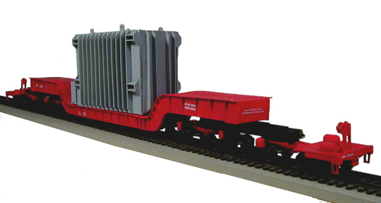 Concept Models S scale Kasgro Rail Corp. heavy-duty depressed-center flatcar no. 163201