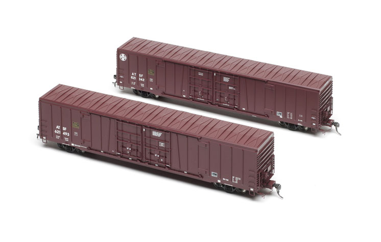 BLMA Models HO scale Atchison, Topeka & Santa Fe class BX-166 62-foot double-door boxcar