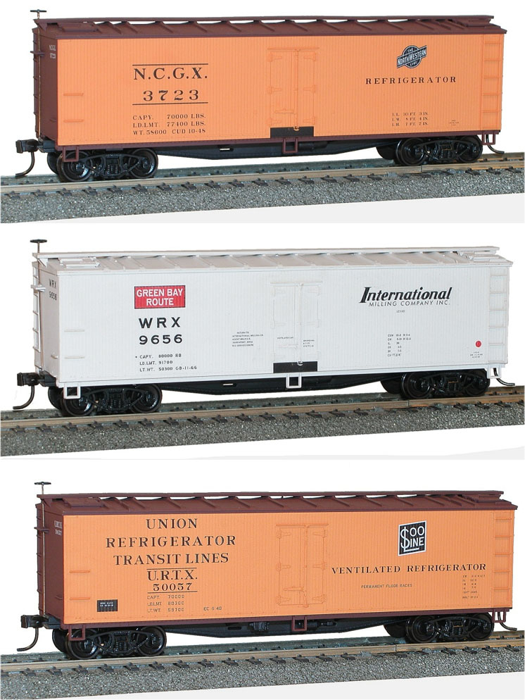 Accurail HO scale wood refrigerator cars