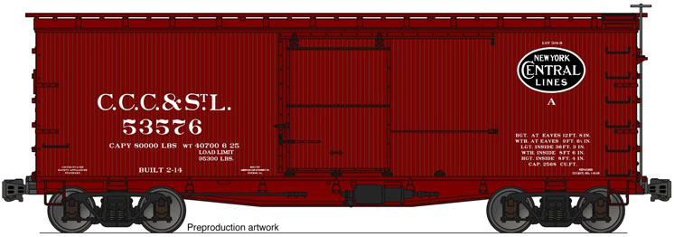 Accurail HO scale 36-foot double-sheathed wood boxcar