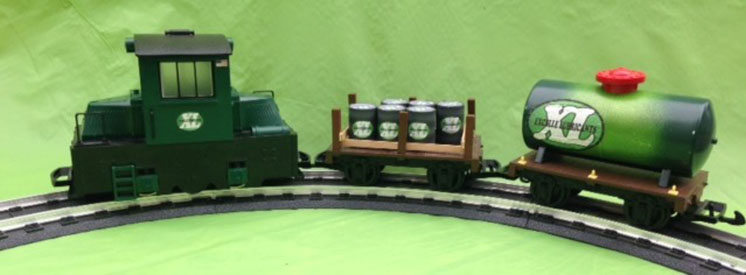 Excelle Lubricants 1:24-proportion model railroad starter kit