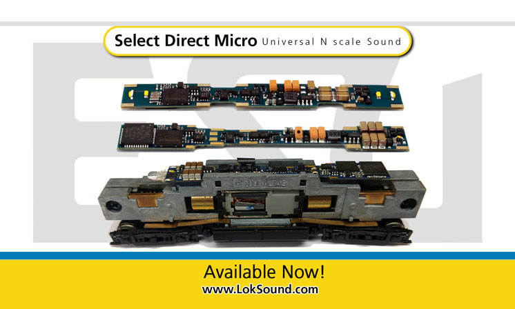 ESU LokSound Select Direct Micro N scale sound decoders