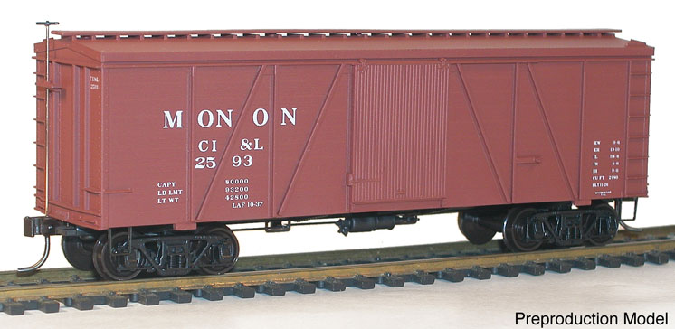 Accurail HO scale Folwer 36-foot boxcar