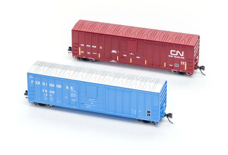 ExactRail N scale Evans 5,277-cubic-foot-capacity boxcar