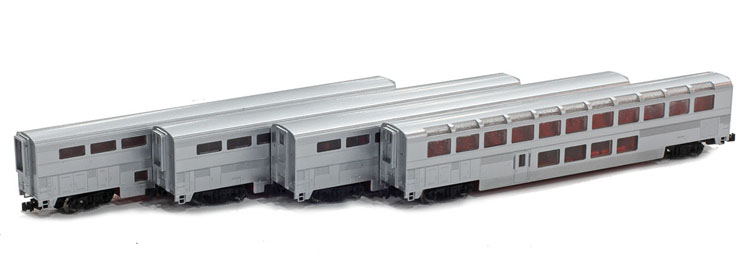 American Z Line assorted Amtrak Superliner I passenger cars