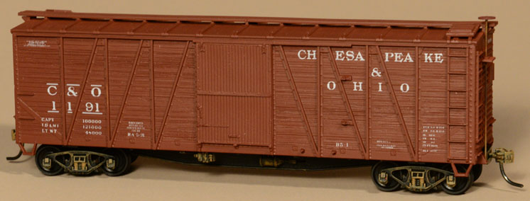 HO scale Chesapeake & Ohio 40-foot United States Railroad Administration single-sheathed boxcar