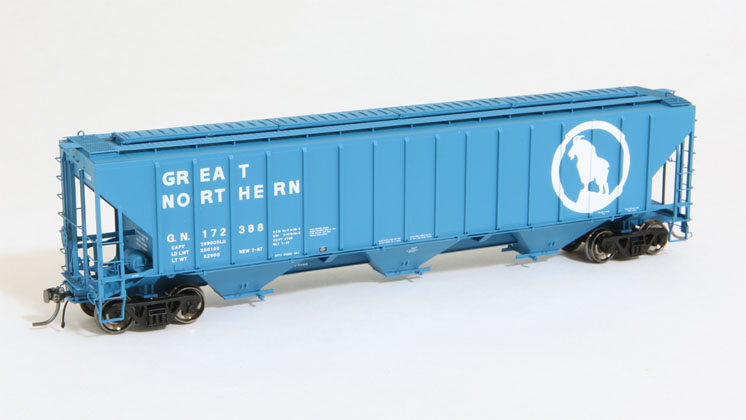 Tangent Scale Models HO scale Pullman-Standard 4,740-cubic-foot-capacity three-bay covered hopper