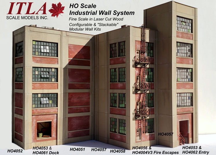 ITLA Models HO scale industrial wall system