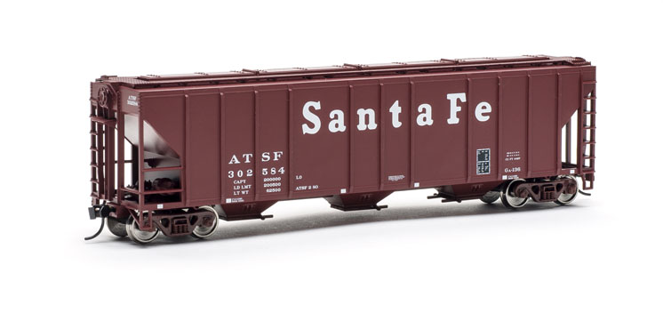 Wm. K. Walthers HO scale Pullman-Standard 4,427-cubic-foot-capacity three-bay low side covered hopper